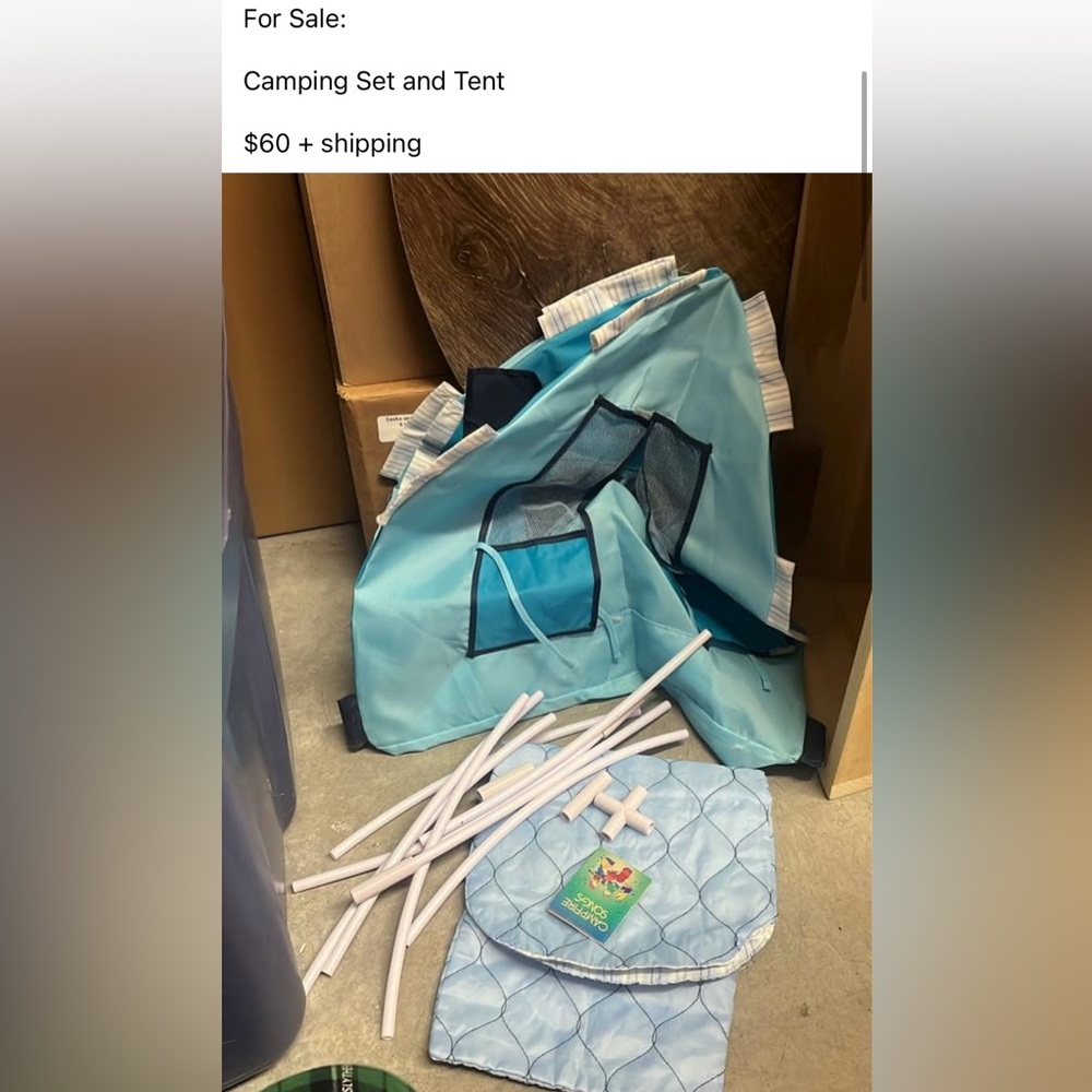 American Girl Doll Camping Set